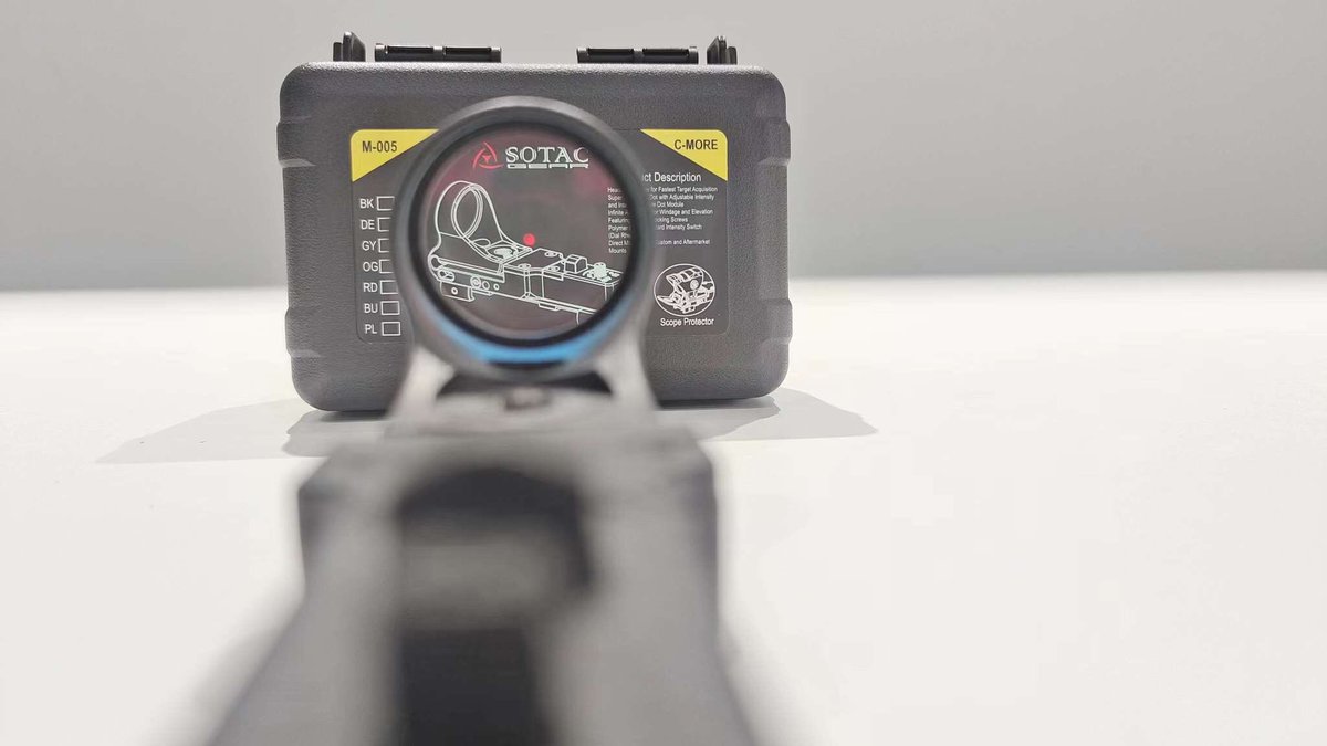OpticsRuby's tweet photo. C-MORE red dot
Available in seven colors 
Only available to Airsoft players https://t.co/YyBLUMsDk2