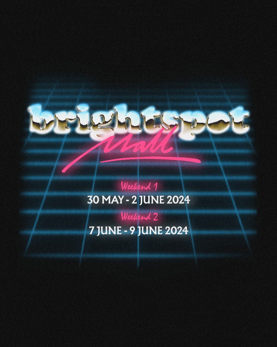 We are excited to announce the first of our series of events in 2024

brightspotMALL

2 Weekends
May 30 - June 2, 2024
June 7 - 9, 2024

More details on the unique location revealed very soon

Brands proposal submission via link in bio on our IG