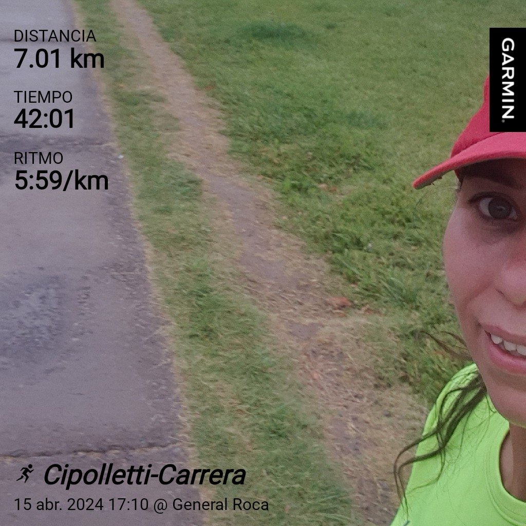 #BuenLunes #sumandokm #GastalaVida #correconelcorazon #MujeresqueCorren #garmin #aquiyasecorrio #elijocorrer #7km #running