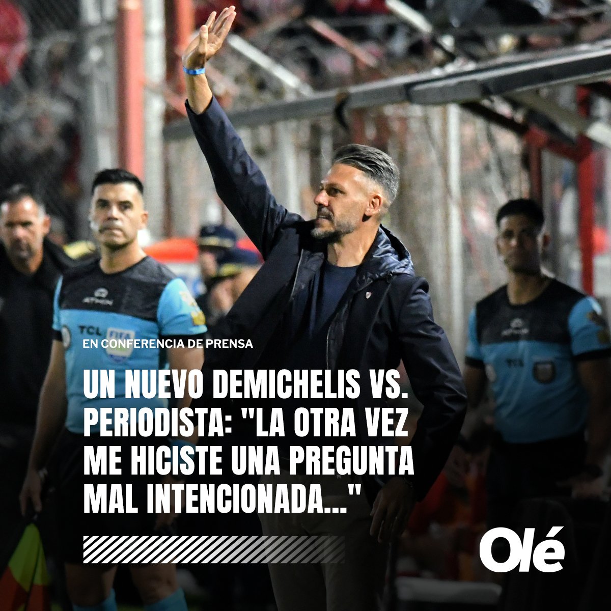 Malas intenciones si las hay. 

Vaya al frente Martín Demichelis, usted es el mejor técnico de nuestro fútbol, y el vigente campeón👊