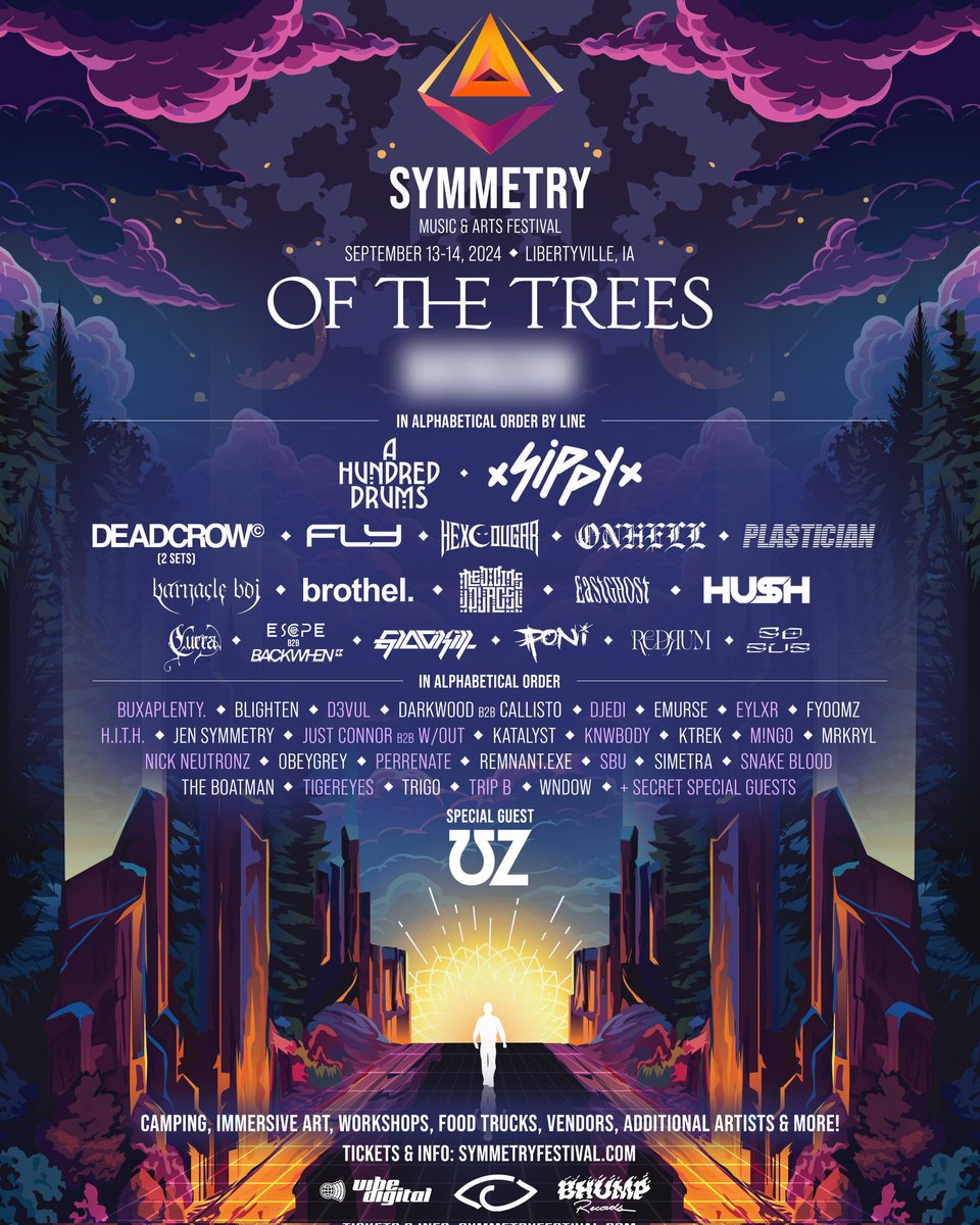 Iowa and wave music go hand and hand. 

Symmetry festival brings all that & more + they're bringing my dumbass out there to support ppl like onhell, plastician, of the trees, backwhen & escpe, shits gonna be fire. 

9/13 + 9/14
Libertyville IA. 

@vibedigitalUSA