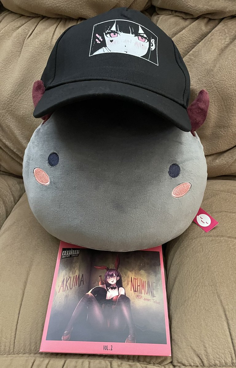 My Noomba arrived today and they are so soft and squishable 💜 Also they brought a hat and CD with them.

#noombas  #uwumarket