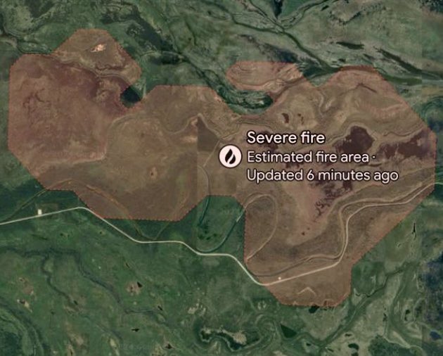 The fire in Saskatchewan, Canada, near Cumberland House has now been updated as severe. It was last mapped at nearly 23,000 acres. Y’all ready for Canada round 2…? #wildfire #earth #smoke