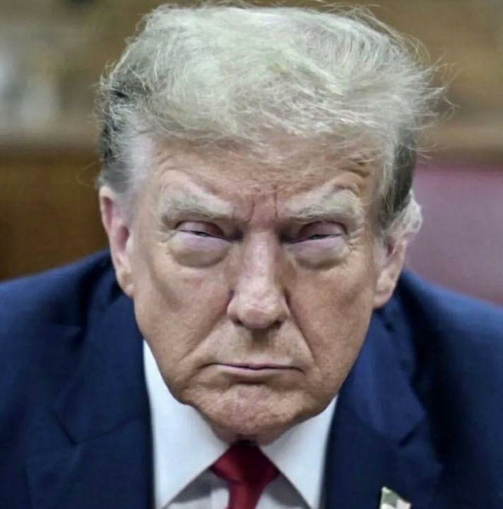 #SleepyDonald Trump in court on Monday,... just before he fell asleep. I remember when my college roommate disappeared on a 3-day cocaine bender,... and when he finally turned up,... he kinda looked like this.