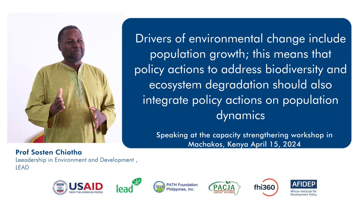 Environmental monitoring is essential to elaborate changes, which could ultimately influence action for the #SDGs @USAIDGH @Leadsea_ @_PFPI @PACJA1 @fhi360