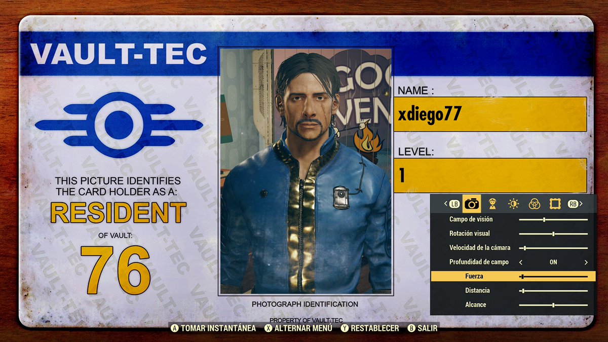 _papaz_'s tweet photo. Mi personaje de fallout 76 se parece a machete https://t.co/mTCqu0S0jA