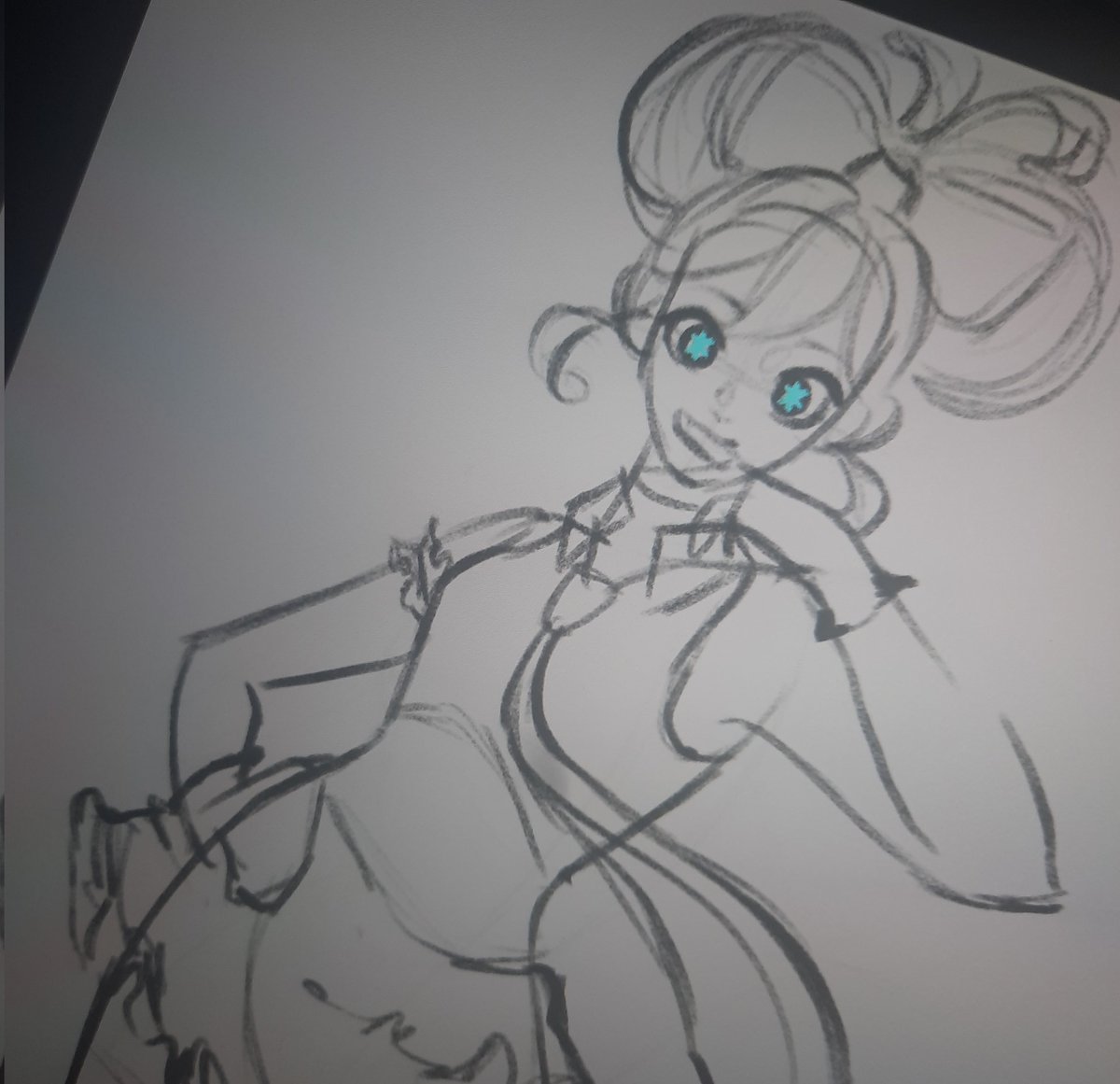 #miku sketch in #OshiNoKo
Day 4 asking for

                         ✨️
                     🌸    🌸
              ✨️ #arttwt ✨️
           🌸#artmoots🌸
             ✨️  #moots ✨️
                    🌸       🌸
                          ✨️