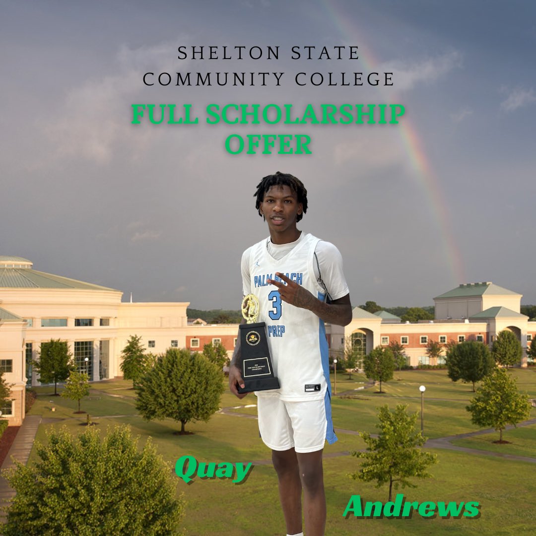 Palm Beach Prep (@palmbeachprep) on Twitter photo Congratulations to Quay Andrews (6’4/SG/24) for receiving a full scholarship offer from <a href="/sheltonstate/">My Shelton State</a> 🏝️🦈 Congratulations to Quay Andrews (6’4/SG/24) for receiving a full scholarship offer from <a href="/sheltonstate/">My Shelton State</a> 🏝️🦈