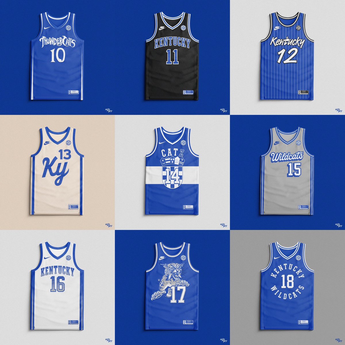 mrjojostephens's tweet photo. #BBN: here’s my project from the 2023-24 season where I design a new UK jersey after each win…

Which is your favorite? 😼 https://t.co/LctzeZUmce