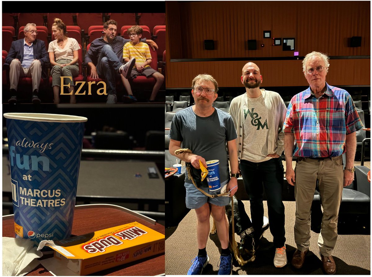 Attended a premiere of the movie Ezra tonight, hosted by @WMSchoolofBiz Inclusive Excellence Committee (@PhilWagner) and the W&M Neurodiversity Initiative #Neurodivergent. So proud to be part of this wonderful diverse community! #WhyWM, #TribePride. Wonderful, must see movie!🩷