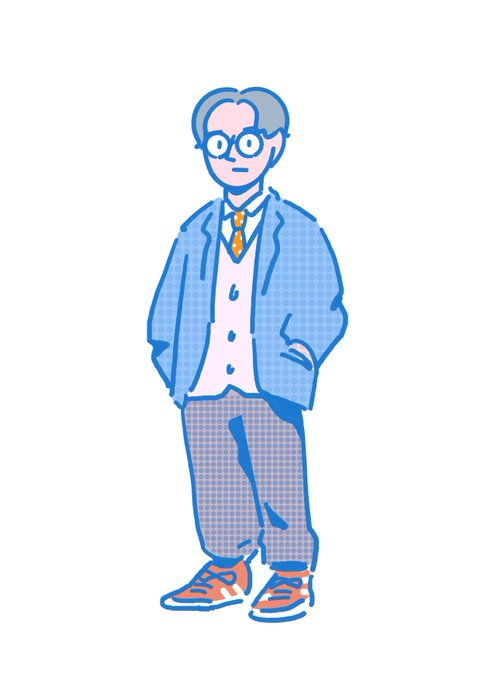 「hands in pockets sneakers」 illustration images(Latest)