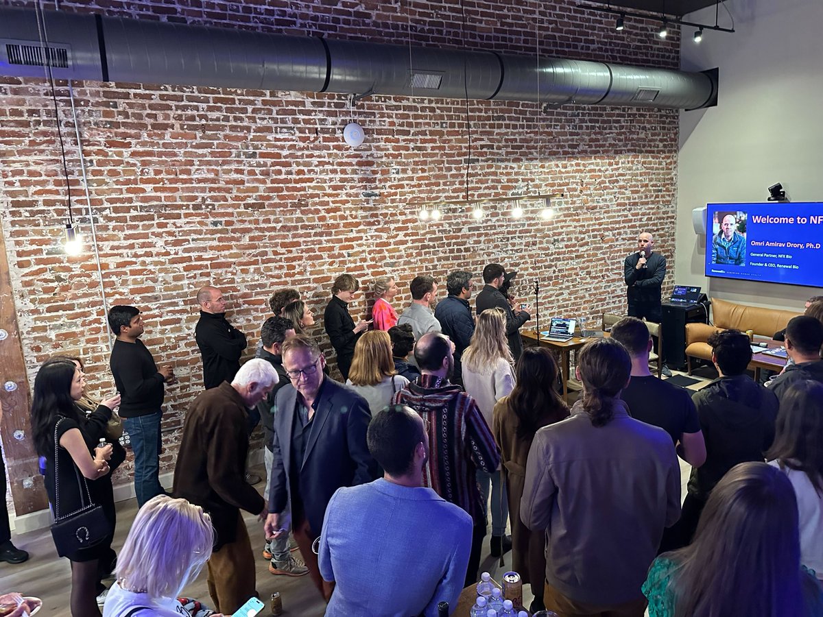 Full house at NFX SF HQ for our Longevity Meetup tonight with @omri_drory! 💪 Plus a screening of “The Future of Longevity: The Battle Against Human Aging” - youtu.be/sGoJV933sL4