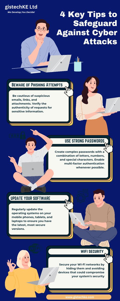 gistechke's tweet image. 🛡️💻 Stay ahead of cyber threats and safeguard your data. Learn how to defend against attacks and keep yourself and businesses secure.
#gistechKE #CyberSecurity #DataProtection #OnlineSafety #DigitalSecurity