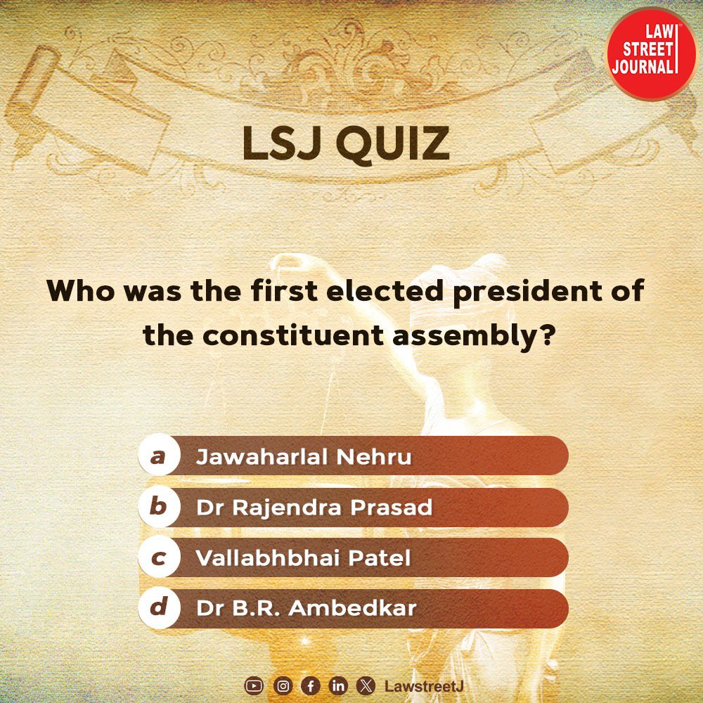 LSJ Quiz || Put your legal prowess to the test ! 

Write your answer in the comments below 👇🏻

#lsjquiz #legalquiz #LegalProwess #QuizChallenge #LegalKnowledge #LawTrivia #LegalMinds #LegalCommunity #ChallengeYourMind #LegalEducation #TestYourKnowledge #india #LawstreetJ