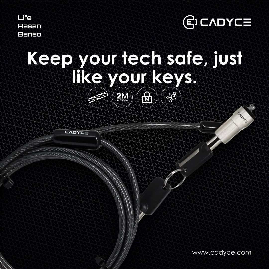 cadyceinc's tweet image. Introducing the CA-KWCLK Keyed Wedge Cable Lock by Cadyce: reliable security for devices with Noble Wedge lock slots. Hassle-free installation, sturdy steel cable, and included keys ensure peace of mind against theft.
#cadyce #locks #keylocks #2m