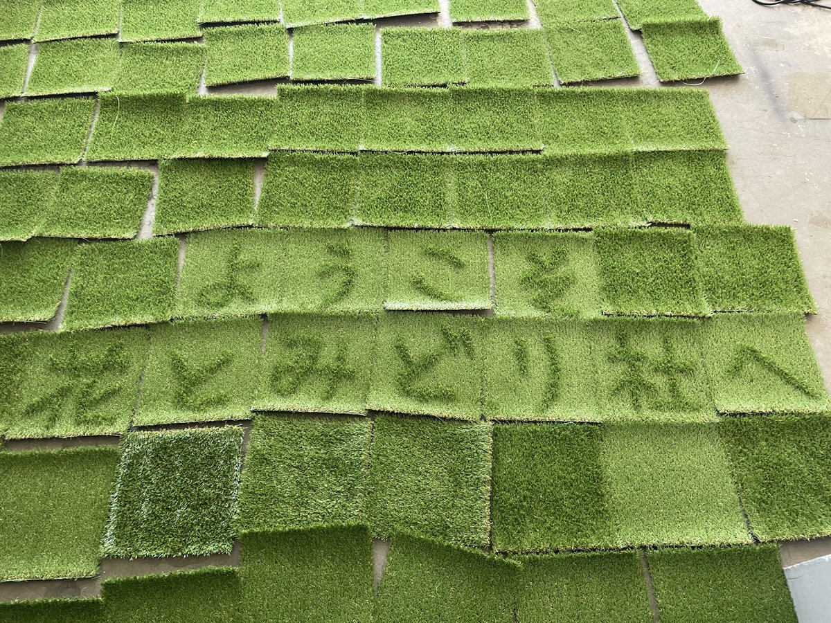 Hanatomidorisha's tweet photo. とりあえず、やってみました🧐笑
#花とみどり社
#人工芝
#NeoGreen
#ハナミド通信
#楽しい空間づくり https://t.co/HwdnLvixmN