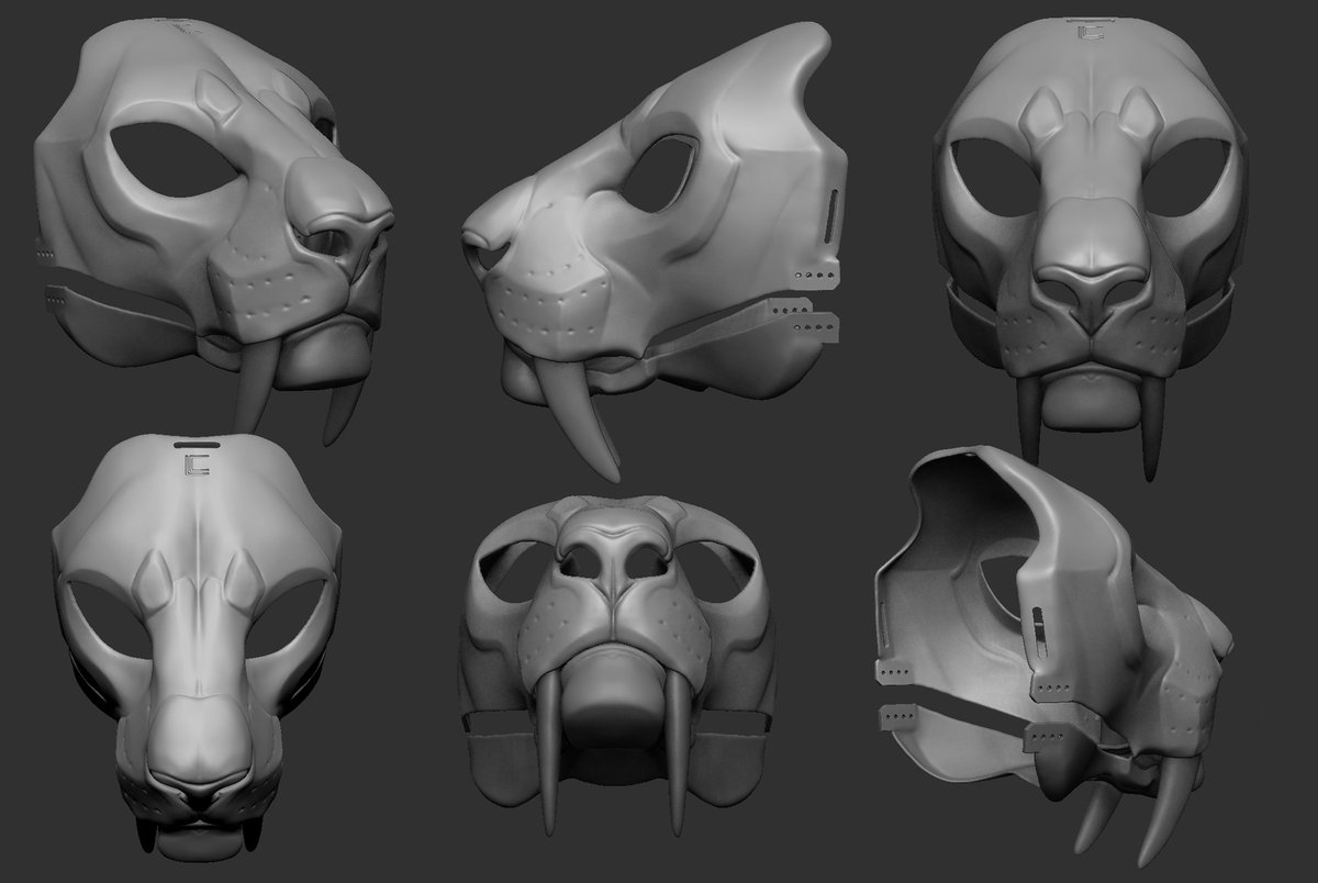 Aaalso the smilodon base is now finished. Was a fun exercise in stylization, allowed myself to just wing some things too.
Not listed yet but I'll share when it is.