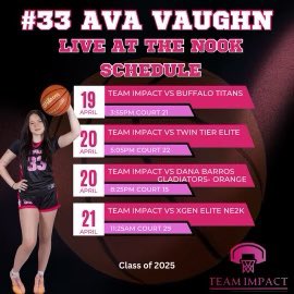 Here is my schedule for <a href="/SelectEventsBB/">Select Events Basketball</a> Live at the Nook this weekend, see you soon!