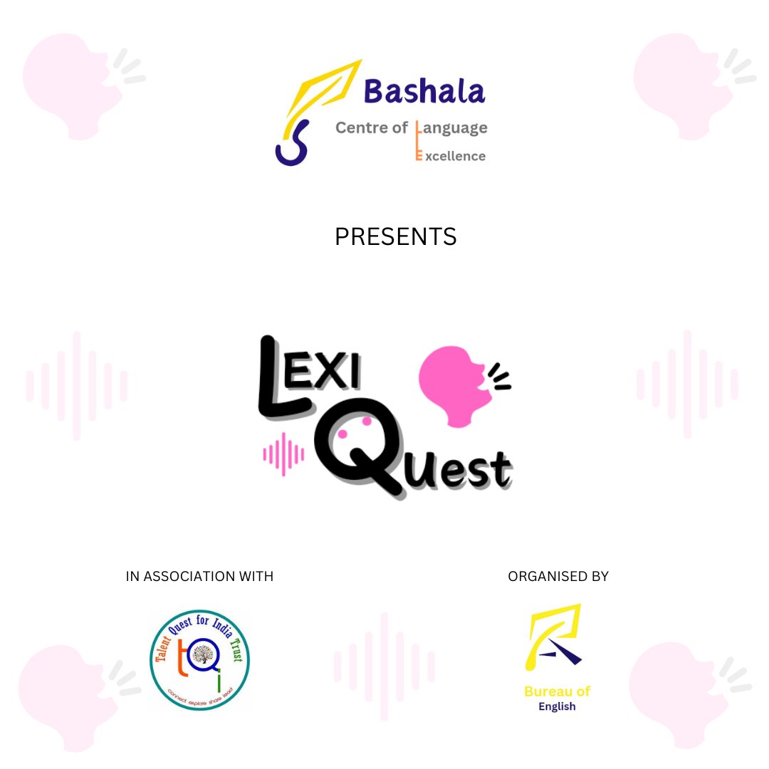 BashalaAcademy's tweet photo. We are very Excited to announce our first project #lexiquest #effectiveenglishcommunication in association with #talentquestforindia #tqi .
#bashala
#bcle
#bcle2024 https://t.co/mIILU9ZEs7
