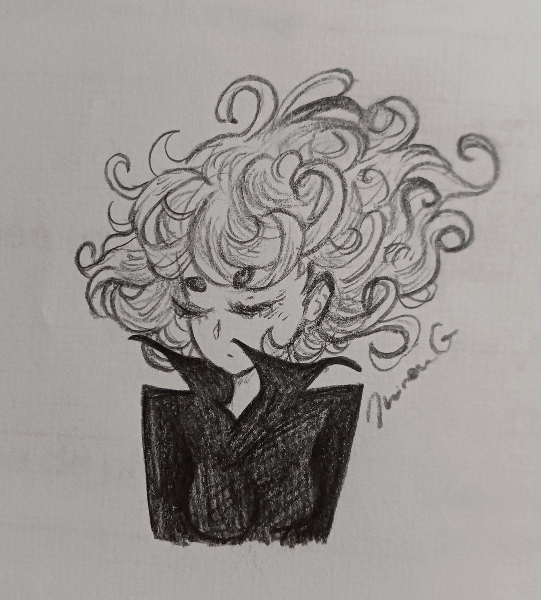 hair #tatsumaki #OnePunchMan #ArtistOnTwitter #sketch