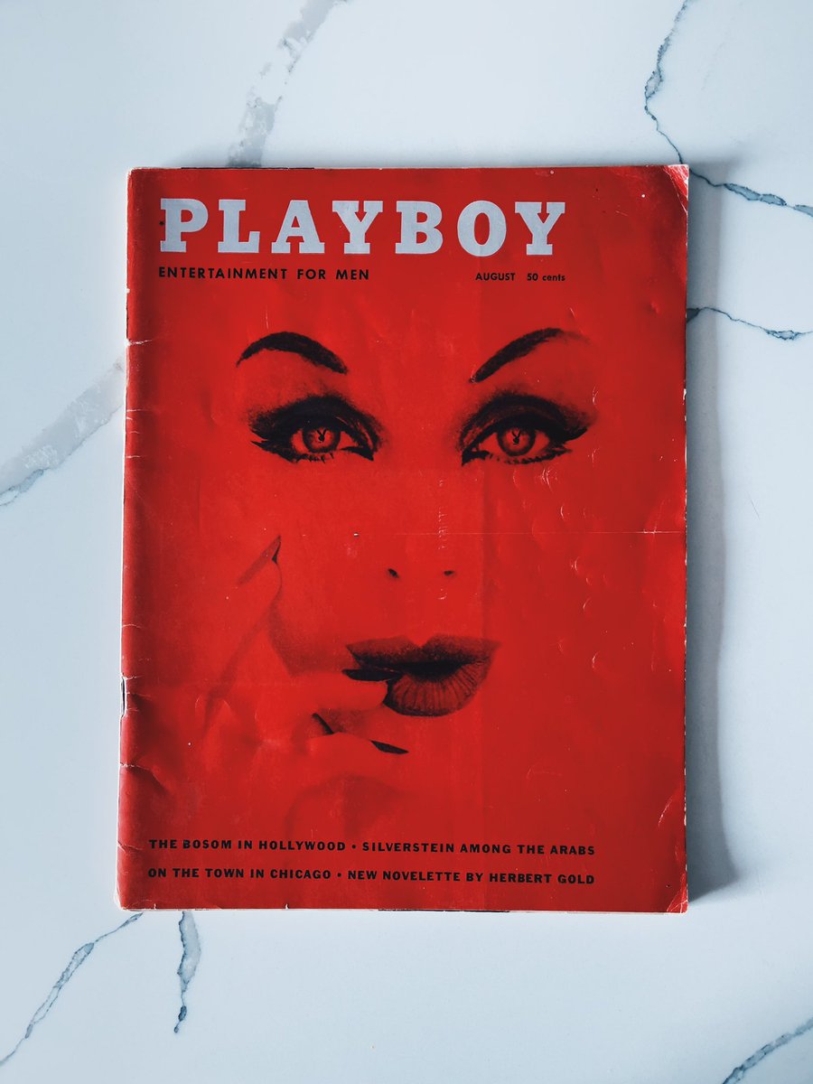 This ooooozes sensuality and perhaps the best find yet. @Playboy originally printed in August of 1959. Find me a better cover… I’ll wait