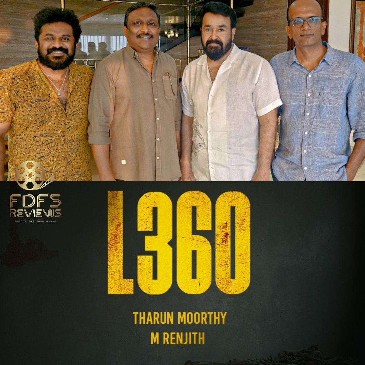 #FDFS_Exclusive :  #L360 Shoot Starts From April 22!🔥👏

#Mohanlal - #TharunMoorthy