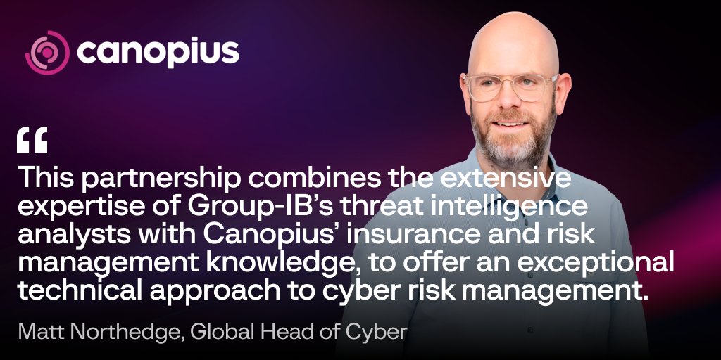 #ICYMI We've teamed up with Canopius to elevate their cyber insurance with advanced threat intelligence. This partnership means better risk assessments, real-time threat alerts, and expert mitigation strategies for Canopius policyholders. eu1.hubs.ly/H08CcPK0
