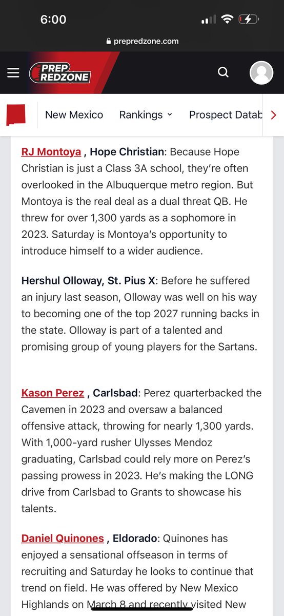 Arthur Brown (@arturocafeseven) on Twitter photo <a href="/RJ_Montoya_/">Roman Montoya</a> QB/Slot/DB getting on the board Class of 2026 !!!
Soph Highlights- hudl.com/v/2MUPxk
@NMHUcoachrhud <a href="/UNMLoboFB/">New Mexico Football</a> <a href="/NMStateFootball/">New Mexico State Football</a> <a href="/ENMUFootball/">Eastern New Mexico University Football</a> @western <a href="/nmmibroncos/">NMMI Football</a> <a href="/PrepRedzoneNM/">Prep Redzone New Mexico</a> <a href="/NMrecruits/">NM Athletes</a> <a href="/idmyathlete/">IDMyAthlete</a> <a href="/RJ_Montoya_/">Roman Montoya</a> QB/Slot/DB getting on the board Class of 2026 !!!
Soph Highlights- hudl.com/v/2MUPxk
@NMHUcoachrhud <a href="/UNMLoboFB/">New Mexico Football</a> <a href="/NMStateFootball/">New Mexico State Football</a> <a href="/ENMUFootball/">Eastern New Mexico University Football</a> @western <a href="/nmmibroncos/">NMMI Football</a> <a href="/PrepRedzoneNM/">Prep Redzone New Mexico</a> <a href="/NMrecruits/">NM Athletes</a> <a href="/idmyathlete/">IDMyAthlete</a>