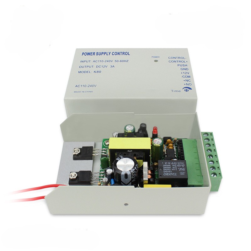 Power supply K80 12VDC 3A//5A for access control,per price $9.5

size 130*68*38mm,0.35kg weight,30W power,0-15seconds delay adjustment 

overload/over voltage/over temperature/short circuit protection 

sznewthree.com
toni@sznewthree.com

#RFIDSystem #powersupply