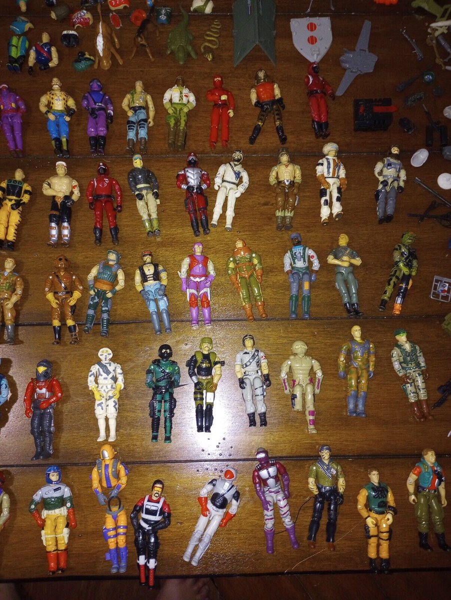 Which GI Joe action figure is your favorite from this lot? GI JOE Vintage 1980’s Action Figures / Vehicle Parts Lot ￼ 🔗 ebay.com/itm/2355147528… #RetroToys #eBay #Auction #Sponsored