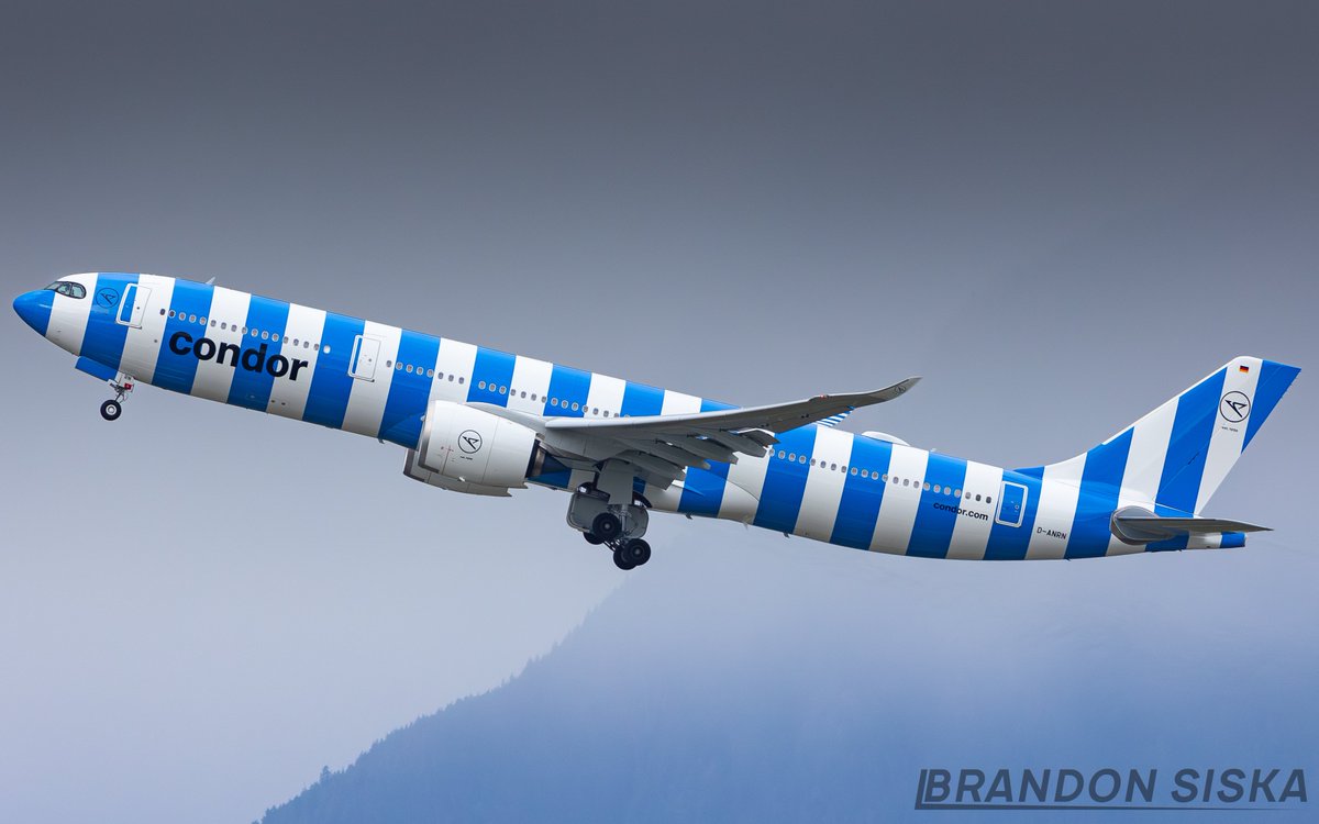 Delivered new at the end of February and seen here operating the first flight of the season as 'Condor (CFG) 2455' to Frankfurt.