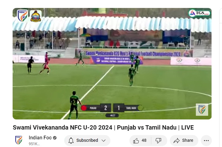 @kalyanchaubey Look at the scheduling ERROR of AIFF staff. Punjab Vs TN match is live presently going on @IndianFootball YouTube channel, but Uttarakhand Vs WB match was scheduled for 7.30 AM Today. No clarification from AIFF about UK Vs WB match. @BluePilgrims @7negiashish