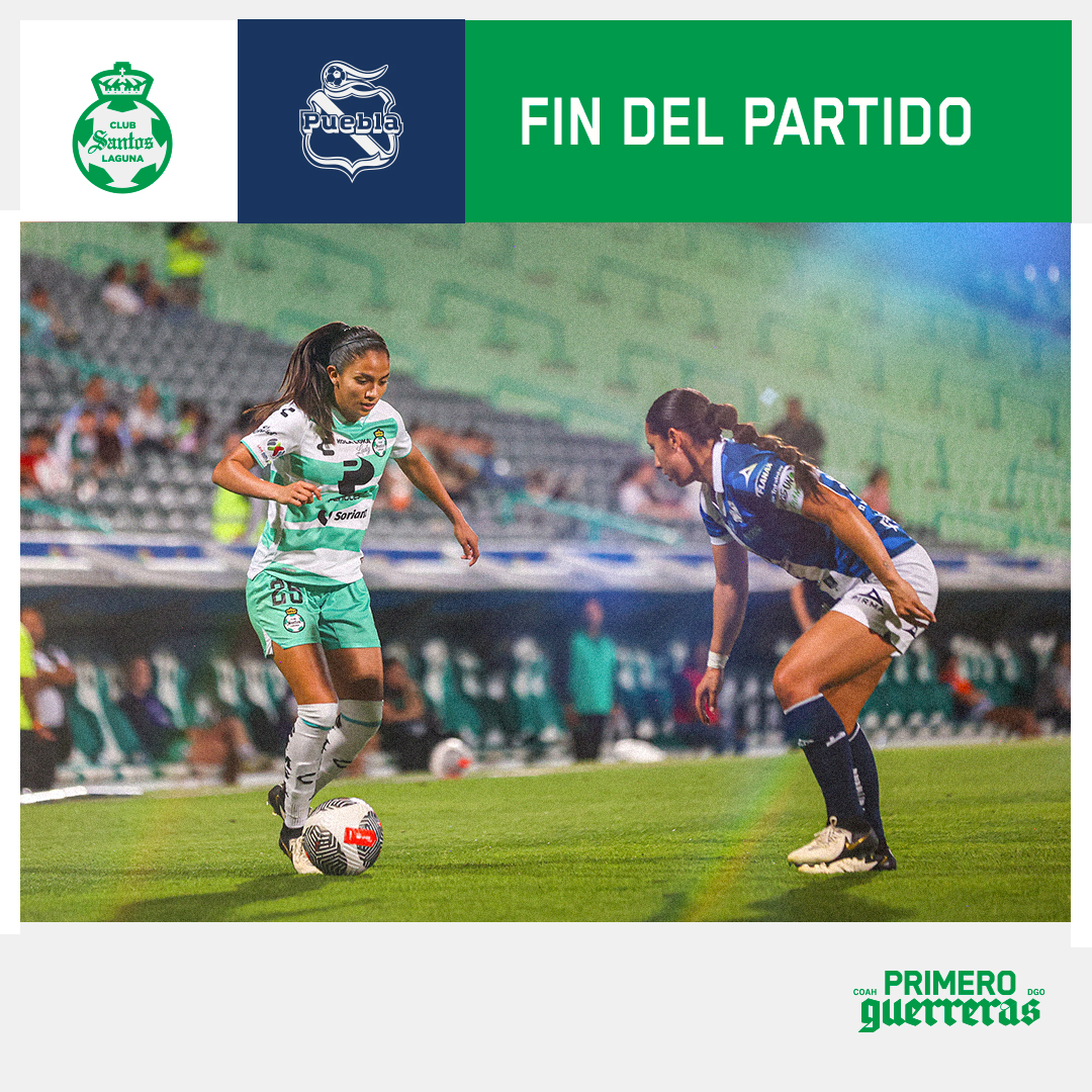 🇳🇬⏱️ | 90' Fin del partido en el Corona. #PrimeroGuerreras #SAN 0️⃣ - 1️⃣ #PUE