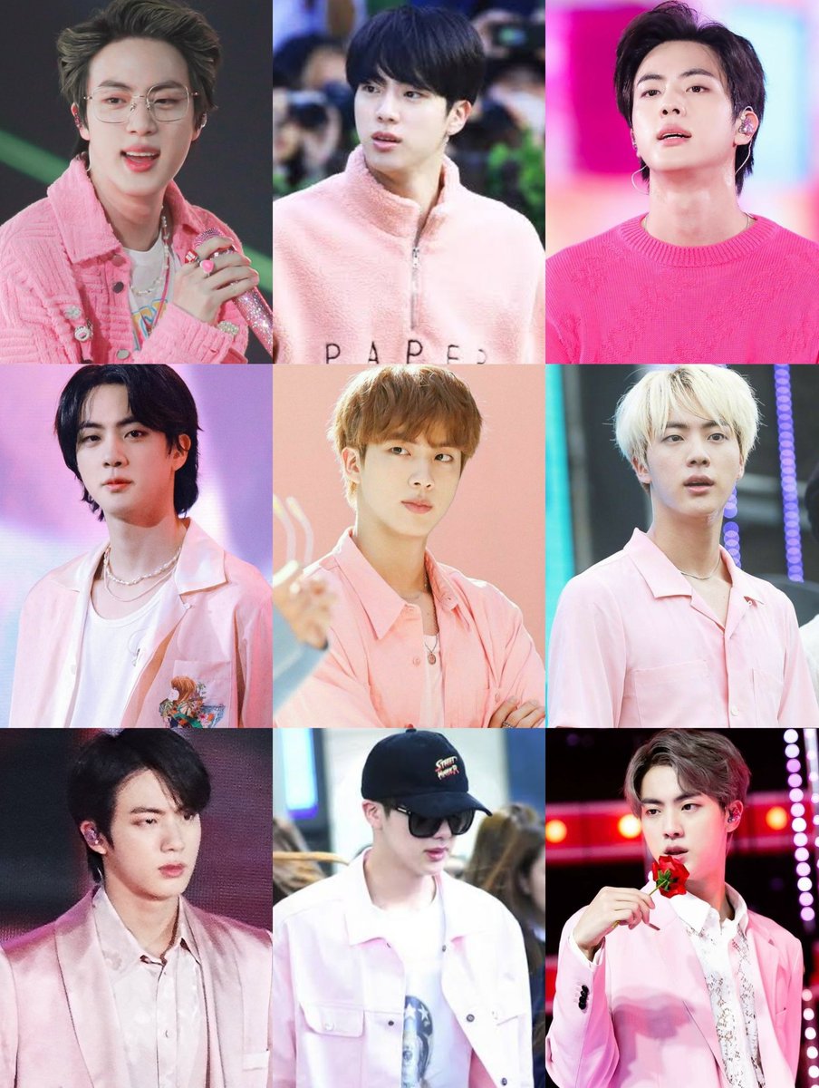 #Jin 🐹🩷

Mood Jin: I love pink_🌸🩷
#방탄소년단진 #BTSJIN #JIN @BTS_twt #WeLoveYouJin #SEOKJIN