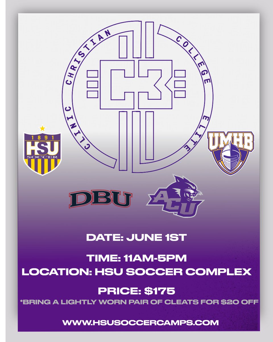 This Elite Clinic will encourage Christian values while providing an opportunity to showcase your talents. Proud to be a part of this initiative! Check it out! hsusoccercamps.com/womens-christi…