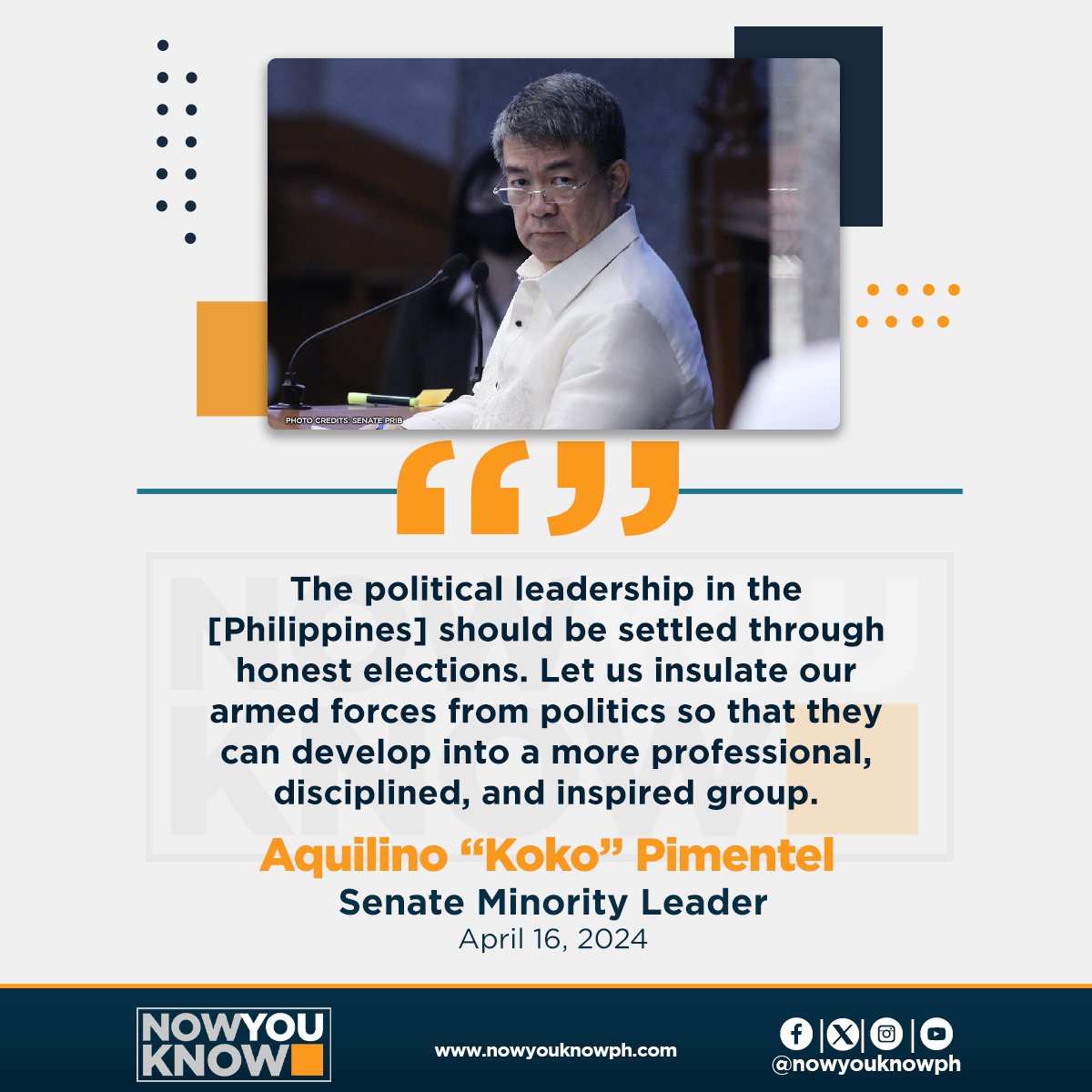 Let people speak out, but insulate the country’s armed forces from politics. READ: bitly.ws/3i6cZ 📰Inquirer.net