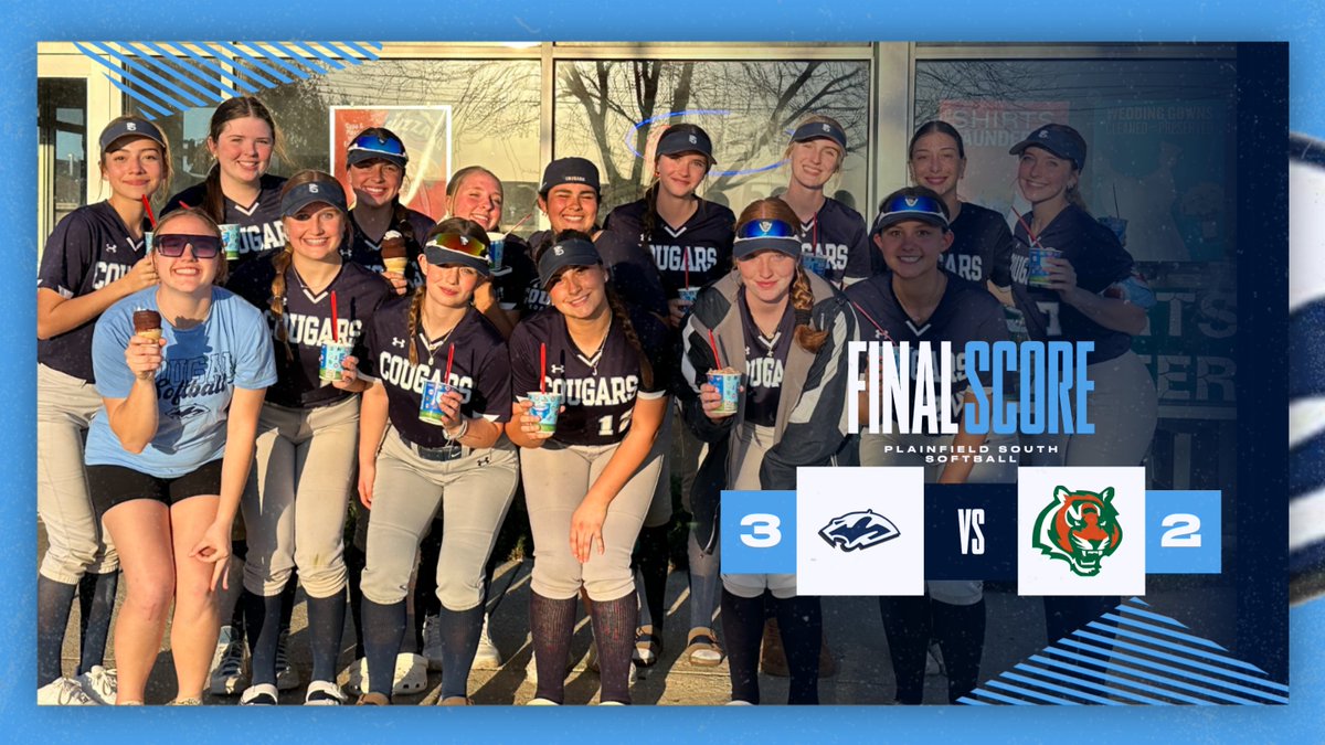 Varsity came up with a BIG WIN today against Plainfield East!

Highlights:
A.Forsberg went 2-3 with a single and double
K.Aimone had a hit and 2 RBIs
H.Boardman had a hit and an RBI
R.Glover went 7 innings, gave up 2 hits &amp; struck out 6
G.Zumdahl had multiple STELLAR plays at 2b