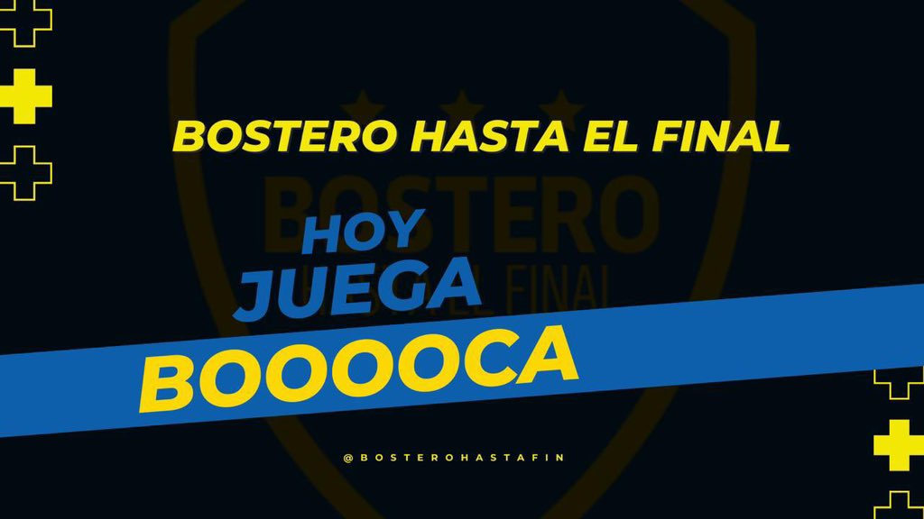 bosterohastafin's tweet photo. HOY JUEGA BOCA! 
🆚Godoy Cruz
🏟���La Bombonera
⏰19:30
📺TNT Sports https://t.co/51sVAyAqWb