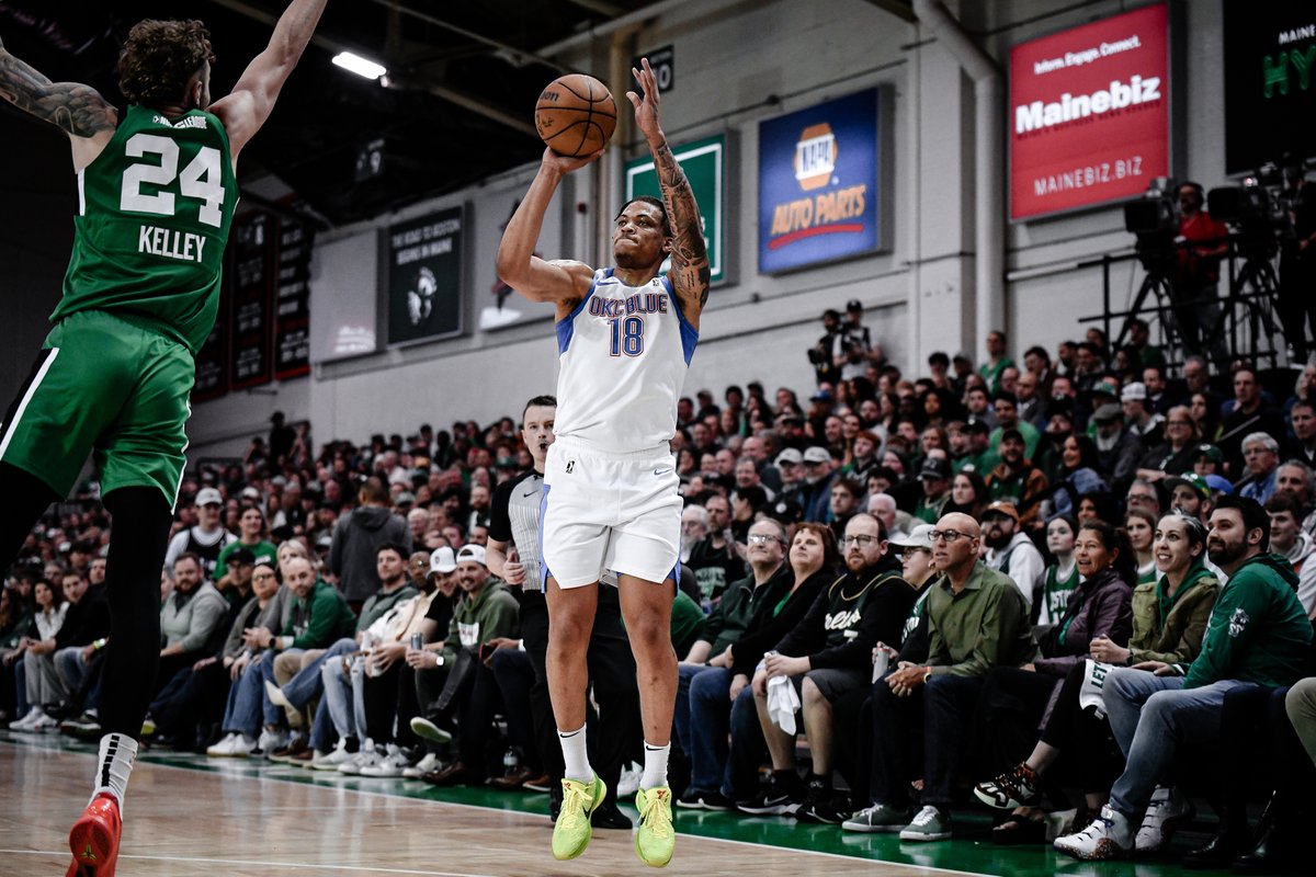 Congrats to <a href="/Keyontae/">Keyontae</a> and the <a href="/okcblue/">OKC BLUE</a> on winning the #NBAGLeagueFinals! ⚡️🏆