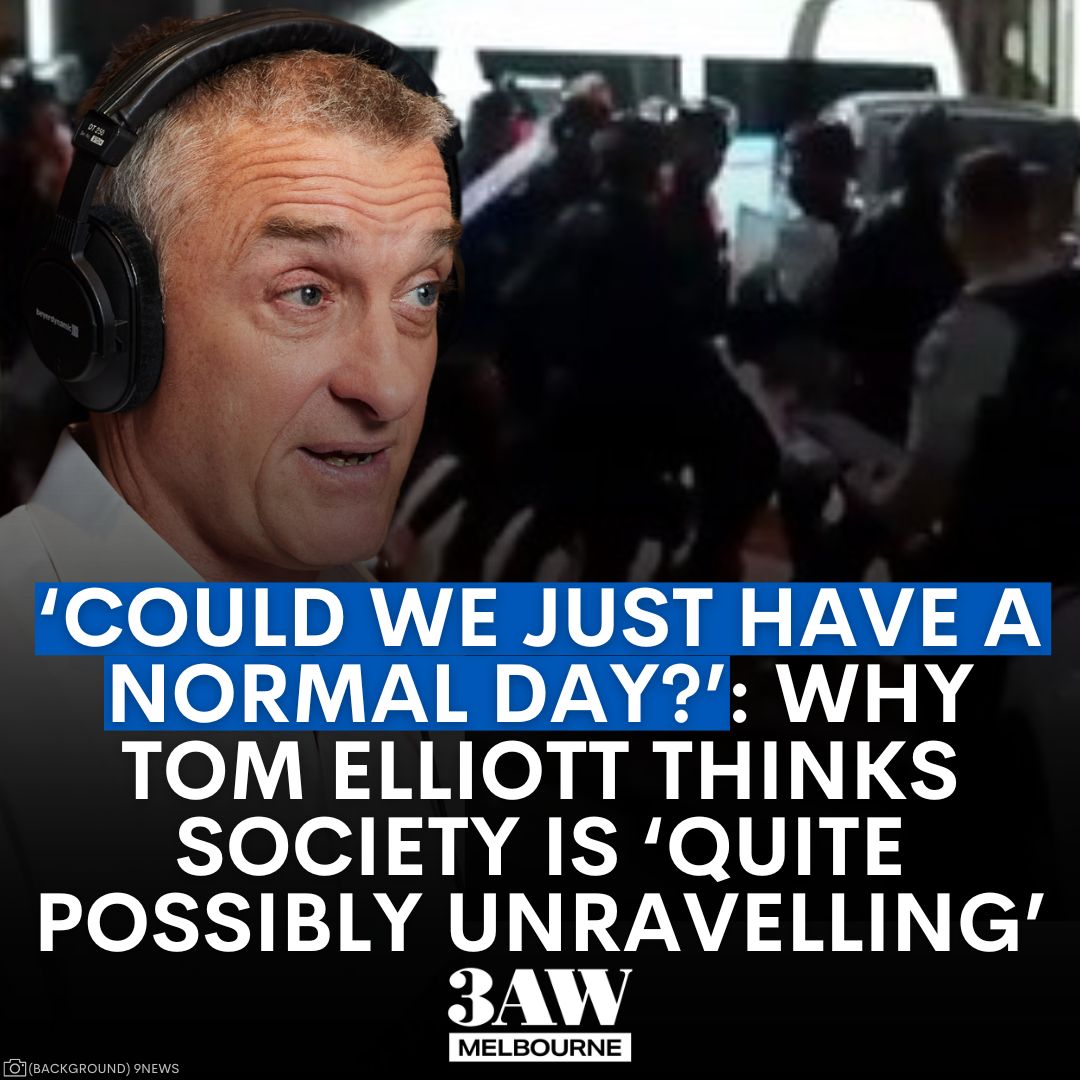 Following the carnage in Sydney, Tom Elliott (John's boy) thinks Australia is 'quite possibly unravelling.' Gotta wonder, Tom: is divisive rhetoric from talking heads like you helping stoke that division?