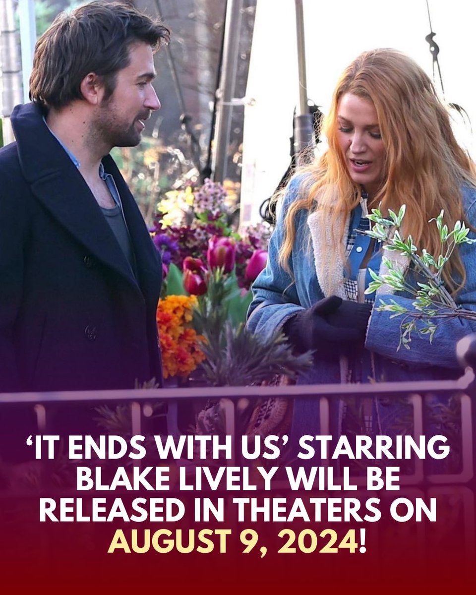 Justin Baldoni’s film adaptation of the Colleen Hoover book, 'It Ends With Us' gets a release date! 😍

#JustinBaldoni #ItEndsWithUs #BlakeLively #ColleenHoover #BrandonSklenar #fyp #foryoupage