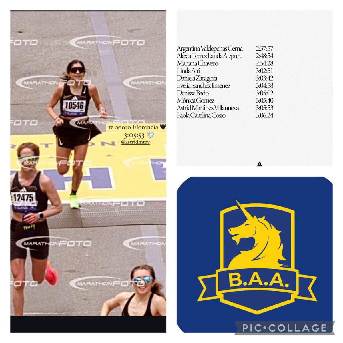 adanmartinezt's tweet photo. ❗️Viva #México🇲🇽❗️
ASTRID FLORENCIA MTZ VILLANUEVA de @CdVictoriaTamps #Tamaulipas en el Top10 de Mexicanas con mejor tiempo en @Boston26_2_Pro #MaratonBoston2024
@AsiEsMonterrey https://t.co/WQuSQWm4KA