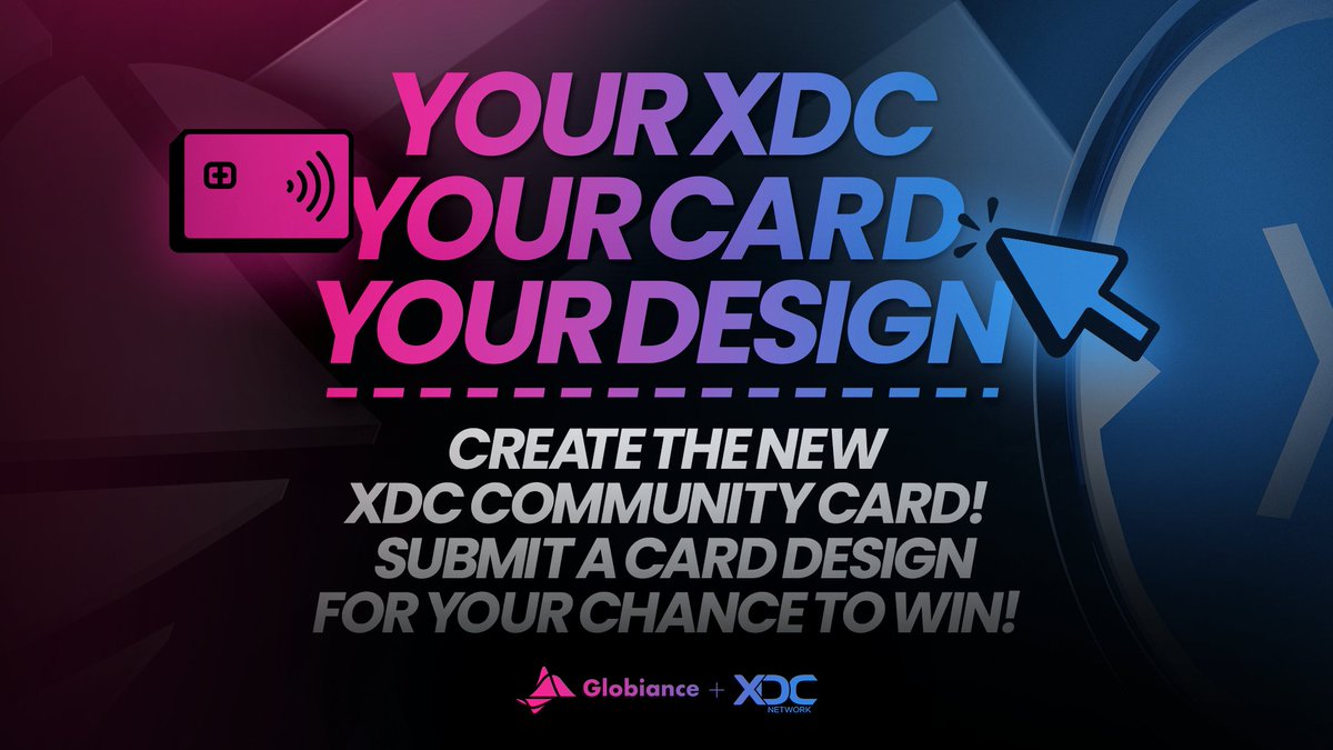 Have you submitted your XDC Card Design? 💫 Only a few hours remain to get your XDC Card Design entry in before tonight's deadline. The winning Design will be chosen on April 20, 2024 so don't forget to submit yours! Good Luck! All entrants will receive an XDC an XDC…