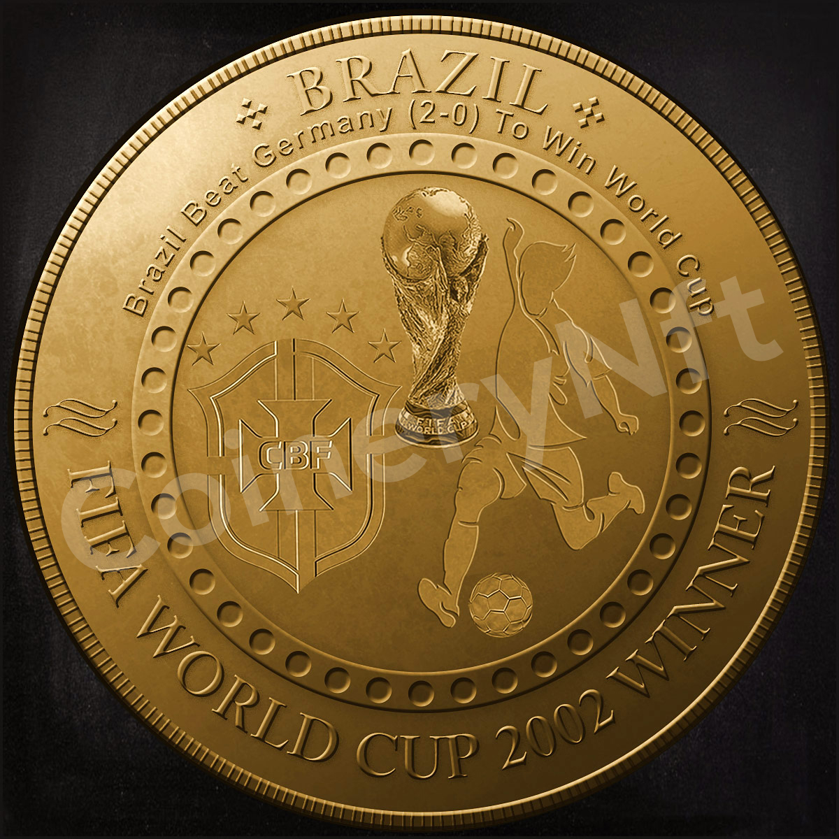 FIFA World Cup 2002, was won by Brazil Beat Germany. There is an NFT coin made in memory of this event.
@opensea @FIFAWorldCup @fifamedia @FIFAcom
#nftcommunity #nftcollector #nftinvestor #nftnews #nftmagazine #nftgallery #nftbuyers #NFTshills #nftgame #worldcup #cryptonews #NFT