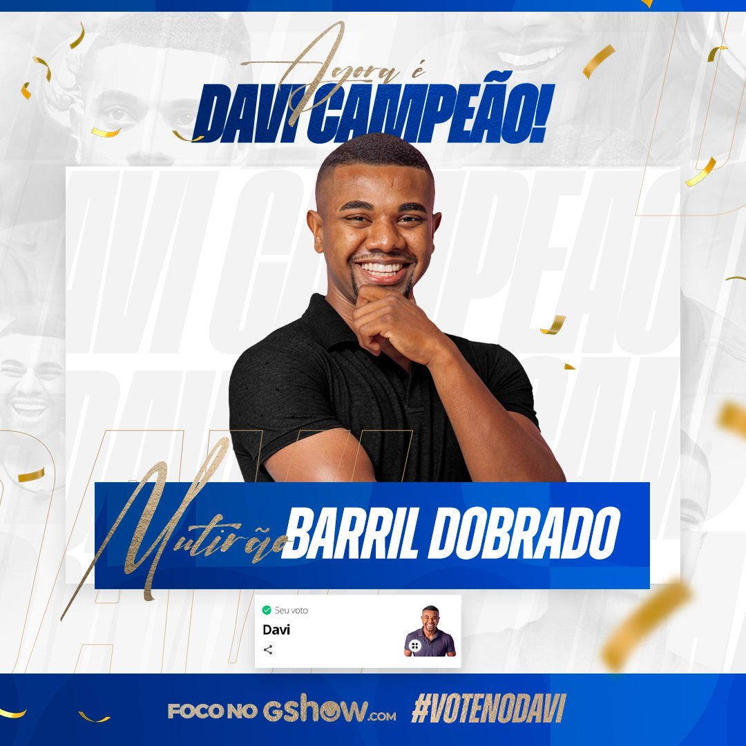 Qgdasfadas's tweet photo. MUTIRÃO BARRIL DOBRADO 

📲 Depositem o voto único e o voto de torcida. A cada 10 votos comente UM EMOJI aleatório. #bbb24 

🎯 Meta: 3 MIL RESPOSTAS

🚨 O voto é para GANHAR, votem no DAVI!

⚠️ BATEU A META? DOBRE A META!

💻 Link: https://t.co/0ZBJrQZQ6T https://t.co/GqHYcgWRlP