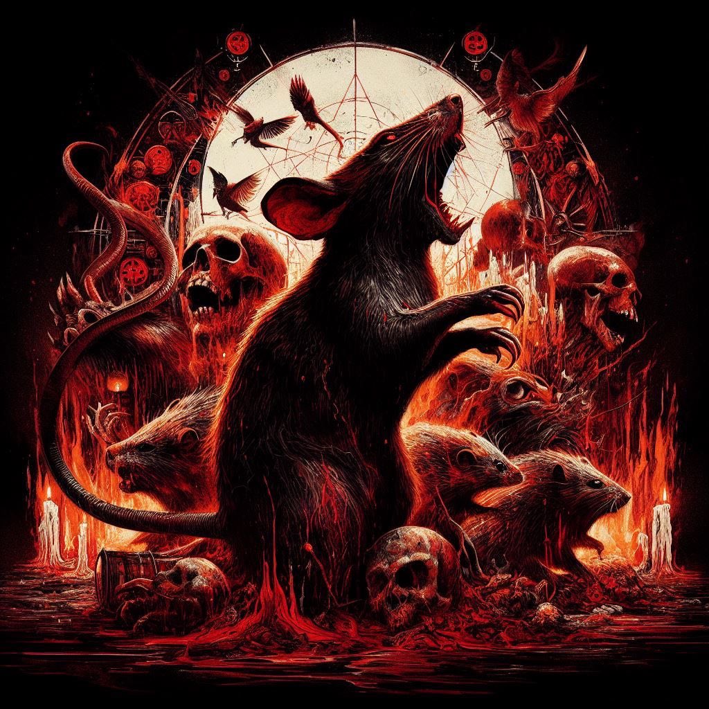 Do you hear them feasting On the bones they dragged From Hell Tarnished fangs drip, dripping Scarlet rivers Pouring down Save me from this hellish fate Cast these demons Far away 'Tis not the demons, darling girl 'Tis the #rats who smell Your sin #vss365