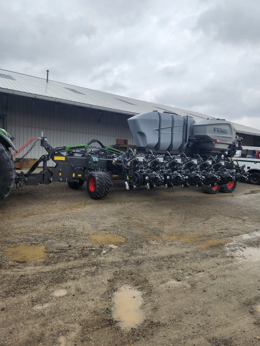 One field spread and plowed. Need to work in down yet and waiting on new Fendt momentum planter to get last few touches! Excited for organic crops in 2024! #NextGenOrganicFarms #Organic