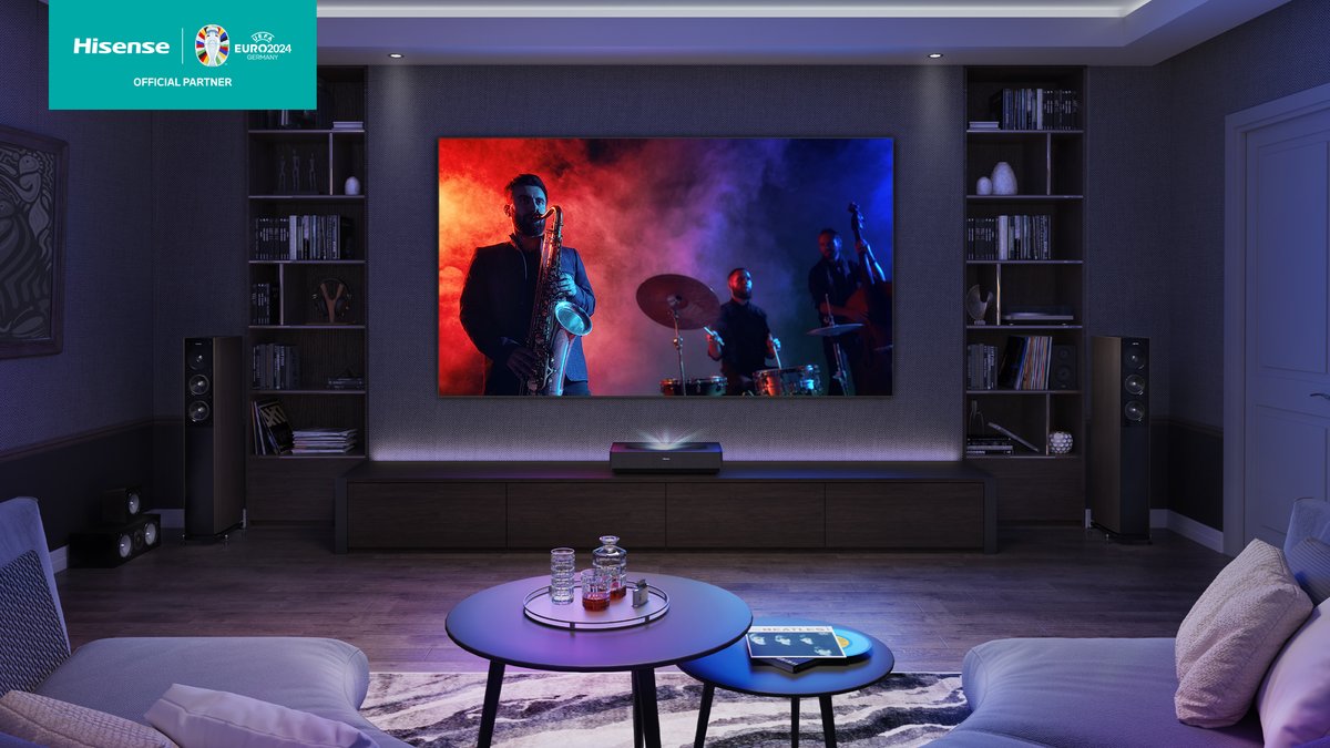 Lights, camera, action! 🎞️ Elevate your home entertainment with the #Hisense Laser TV. Bring the magic of the movies right into your living room! Gather your loved ones, grab some snacks, and immerse yourselves in cinematic bliss! #HisenseLaserTV #HomeCinema #Lifestyle #Quality