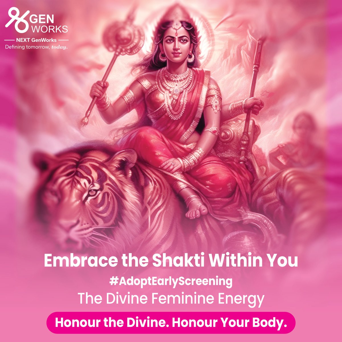 GenWorksHealth's tweet image. GenWorks Health encourages women to take care of their health by providing innovative solutions that ensure holistic well-being. Today, let's celebrate the divine feminine energy and the strength of women.
learn more: hubs.li/Q02sQN8d0
#GenWorks #NavratriJoy #HappyNavratri