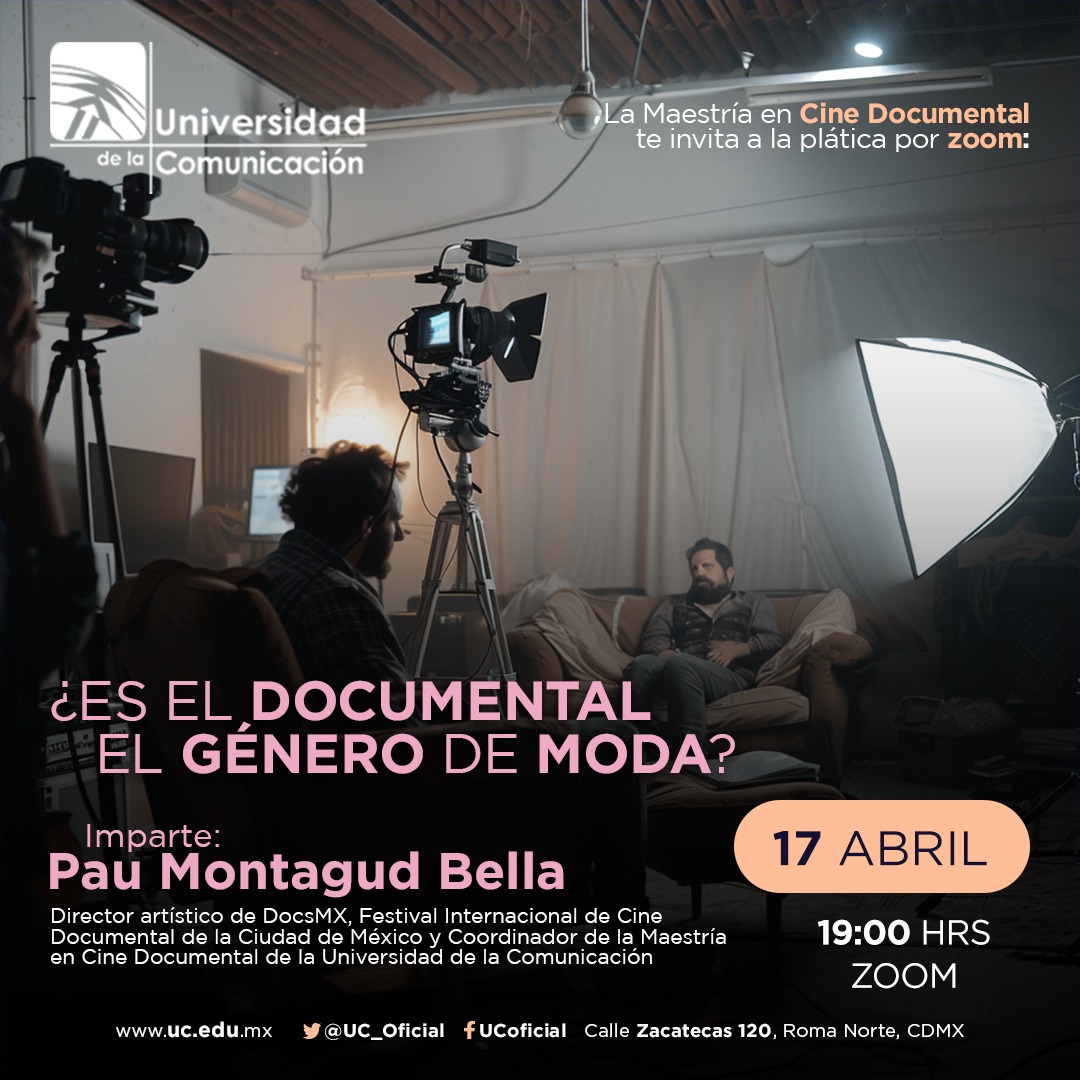 CineDocumental2's tweet photo. ¿Es el documental el género de moda?
Conéctate a esta charla de nuestro Coordinador @PauMontagud  y acércate un poco más al mundo del documentalismo.
Miércoles 17. 19 Hrs.
Online. Gratuito. La  @UC_oficial invita
Regístrate en https://t.co/PT9HKSAJLL https://t.co/dFKZ9Vbenk